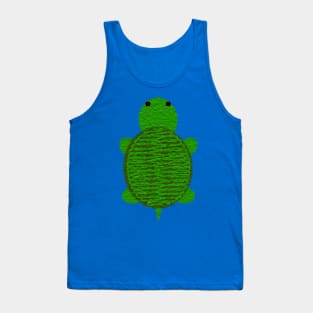 Adorable Green Turtle Tank Top